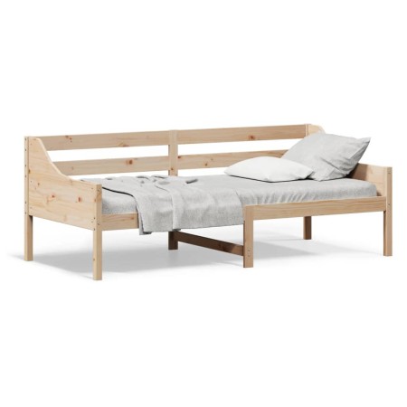 Sofá cama madera maciza de pino 90x200 cm de , Camas y somieres - Ref: Foro24-842830, Precio: 93,74 €, Descuento: %