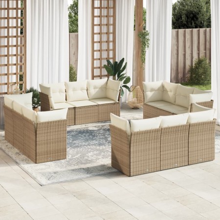 12-piece garden sofa set and brown synthetic rattan cushions by , Garden sets - Ref: Foro24-3249167, Price: 1,00 €, Discount: %