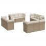 12-teiliges Gartensofa-Set und braune synthetische Rattankissen von , Gartensets - Ref: Foro24-3249167, Preis: 1,00 €, Rabatt: %