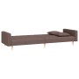 Sofá cama de 2 plazas con dos almohadas tela gris taupe de , Sofás - Ref: Foro24-375908, Precio: 251,34 €, Descuento: %