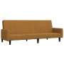 Brown velvet 2-seater sofa bed by , Sofas - Ref: Foro24-375782, Price: 248,99 €, Discount: %