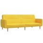 2 seater yellow fabric sofa bed by , Sofas - Ref: Foro24-375789, Price: 246,25 €, Discount: %