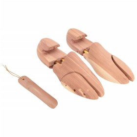 Shoe stretcher with shoehorn EU 38-39 solid cedar wood by , Shoe lasts and stretchers - Ref: Foro24-155237, Price: 24,16 €, D...