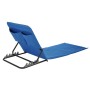 HI Blue PVC folding beach chair mat by , Loungers - Ref: Foro24-423979, Price: 33,07 €, Discount: %