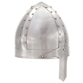 Réplica de casco de caballero medieval antiguo LARP acero plata de , Armas coleccionables - Ref: Foro24-286216, Precio: 47,69...