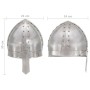 Antiker mittelalterlicher Ritterhelm Replik LARP Stahl Silber von , Sammelwaffen - Ref: Foro24-286216, Preis: 47,69 €, Rabatt: %