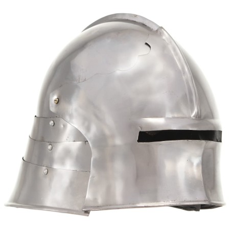 Réplica de casco de caballero medieval antiguo LARP acero plata de , Armas coleccionables - Ref: Foro24-286214, Precio: 68,89...