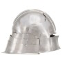 Antique medieval knight helmet replica LARP steel silver by , Collectible weapons - Ref: Foro24-286214, Price: 68,89 €, Disco...