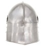 Antique medieval knight helmet replica LARP steel silver by , Collectible weapons - Ref: Foro24-286214, Price: 68,89 €, Disco...