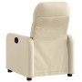 Sillón reclinable de tela crema de , Sillones - Ref: Foro24-374205, Precio: 218,26 €, Descuento: %