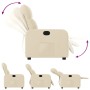 Sillón reclinable de tela crema de , Sillones - Ref: Foro24-374205, Precio: 218,26 €, Descuento: %