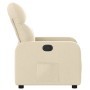 Sillón reclinable de tela crema de , Sillones - Ref: Foro24-374205, Precio: 218,26 €, Descuento: %