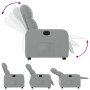 Sillón reclinable de tela gris claro de , Sillones - Ref: Foro24-374197, Precio: 179,99 €, Descuento: %