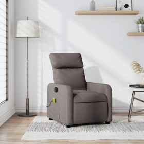 Sillón de masaje reclinable de tela gris taupé de , Sillones - Ref: Foro24-374181, Precio: 195,99 €, Descuento: %