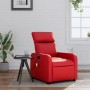 Sillón de masaje reclinable cuero sintético rojo de , Sillones - Ref: Foro24-374195, Precio: 188,99 €, Descuento: %