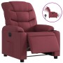 Sillón reclinable eléctrico tela rojo tinto de , Sillones - Ref: Foro24-3206630, Precio: 270,99 €, Descuento: %