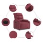 Sillón reclinable eléctrico tela rojo tinto de , Sillones - Ref: Foro24-3206630, Precio: 270,99 €, Descuento: %