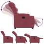 Sillón eléctrico reclinable elevable de tela rojo tinto de , Sillones - Ref: Foro24-3206666, Precio: 348,99 €, Descuento: %