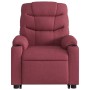 Sillón eléctrico reclinable elevable de tela rojo tinto de , Sillones - Ref: Foro24-3206666, Precio: 348,99 €, Descuento: %