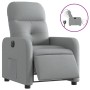 Electric recliner light gray fabric by , Armchairs - Ref: Foro24-3206777, Price: 217,01 €, Discount: %