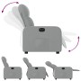 Electric recliner light gray fabric by , Armchairs - Ref: Foro24-3206777, Price: 217,01 €, Discount: %