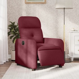 Sillón reclinable eléctrico tela rojo tinto de , Sillones - Ref: Foro24-3206780, Precio: 253,99 €, Descuento: %