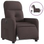 Sillón reclinable eléctrico tela marrón oscuro de , Sillones - Ref: Foro24-3206782, Precio: 236,46 €, Descuento: %