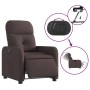 Sillón reclinable eléctrico tela marrón oscuro de , Sillones - Ref: Foro24-3206782, Precio: 236,46 €, Descuento: %