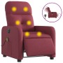 Sillón de masaje reclinable eléctrico tela rojo tinto de , Sillones - Ref: Foro24-3206789, Precio: 261,70 €, Descuento: %