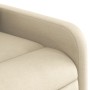 Sillón reclinable de masaje eléctrico tela color crema de , Sillones - Ref: Foro24-3206794, Precio: 260,25 €, Descuento: %