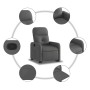 Sillón reclinable elevable de tela gris oscuro de , Sillones - Ref: Foro24-3206796, Precio: 257,99 €, Descuento: %