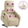 Liegender Fußmassagesessel aus cremefarbenem Stoff von , Sessel - Ref: Foro24-3206812, Preis: 278,02 €, Rabatt: %