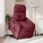 Sillón de masaje elevable eléctrico tela rojo tinto de , Sillones - Ref: Foro24-3206825, Precio: 320,03 €, Descuento: %