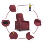 Sillón de masaje elevable eléctrico tela rojo tinto de , Sillones - Ref: Foro24-3206825, Precio: 320,03 €, Descuento: %