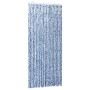 Mosquito net curtain chenille blue, white, and silver 100x220 cm by vidaXL, Mosquito nets for windows - Ref: Foro24-284275, P...