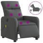 Electric massage recliner dark gray fabric by , Armchairs - Ref: Foro24-3206691, Price: 233,84 €, Discount: %