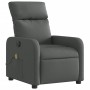 Electric massage recliner dark gray fabric by , Armchairs - Ref: Foro24-3206691, Price: 233,84 €, Discount: %