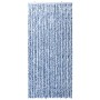 Mosquito net curtain chenille blue, white, and silver 100x220 cm by vidaXL, Mosquito nets for windows - Ref: Foro24-284275, P...