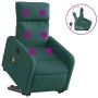 Silla de masaje reclinable de pie de tela verde oscura de , Sillones - Ref: Foro24-3206714, Precio: 263,99 €, Descuento: %