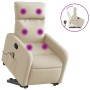 Liegender Fußmassagesessel aus cremefarbenem Stoff von , Sessel - Ref: Foro24-3206716, Preis: 281,43 €, Rabatt: %