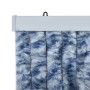 Cortina mosquitera chenilla azul blanco y plateado 100x220 cm de vidaXL, Mosquiteras para ventanas - Ref: Foro24-284275, Prec...