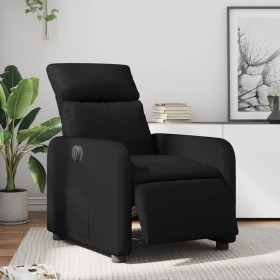 Sillón reclinable eléctrico de cuero sintético negro de , Sillones - Ref: Foro24-3206735, Precio: 259,99 €, Descuento: %