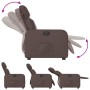 Sillón reclinable eléctrico de cuero sintético marrón de , Sillones - Ref: Foro24-3206737, Precio: 242,36 €, Descuento: %