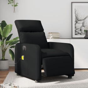 Black synthetic leather electric reclining massage chair by , Armchairs - Ref: Foro24-3206742, Price: 226,33 €, Discount: %