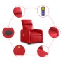 Red Artificial Leather Foot Massage Recliner by , Armchairs - Ref: Foro24-3206761, Price: 278,83 €, Discount: %