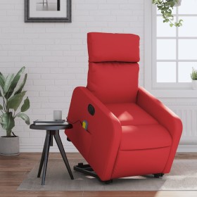 Sillón de majaje elevable eléctrico cuero artificial rojo de , Sillones - Ref: Foro24-3206775, Precio: 293,09 €, Descuento: %