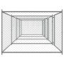 Dog cage with doors gray galvanized steel 8x2x1.5 m by , Dog kennels and fences - Ref: Foro24-3209575, Price: 466,85 €, Disco...