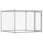 Dog cage with doors gray galvanized steel 8x2x1.5 m by , Dog kennels and fences - Ref: Foro24-3209575, Price: 466,85 €, Disco...