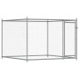 Dog cage with door gray galvanized steel 12x2x1.5 m by , Dog kennels and fences - Ref: Foro24-3209582, Price: 494,67 €, Disco...