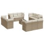 Gartensofa-Set mit Kissen, 13-teilig, beiges synthetisches Rattan von , Gartensets - Ref: Foro24-3249177, Preis: 1,00 €, Raba...